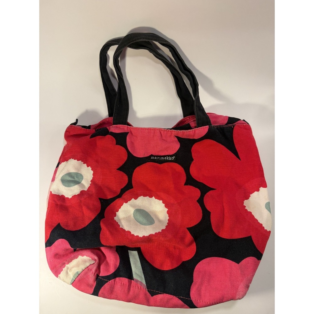 Marimekko Poppy Tote Bag Avon Breast Cancer Crusade Floral Design Canvas Flowers